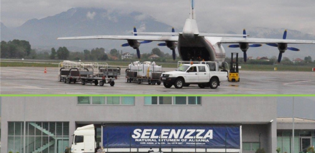 Sending of 15 tons of Selenizza by aircargo