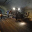 Couche de roulement tunnel KRABE section Tirana Elbasan Albanie